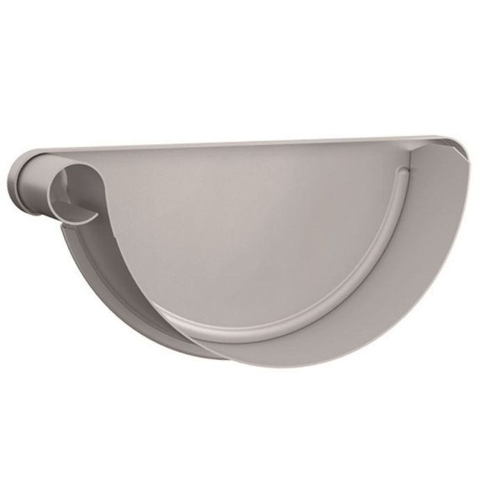 Lindab Guttering - Left Handed Stop End RGV 190mm - Magestic Galvanised Lindab Guttering - Left Handed Stop End RGV 190mm - Magestic Galvanised