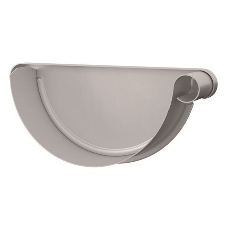Lindab Guttering - Right Handed Stop End RGH 190mm - Magestic Galvanised Lindab Guttering - Right Handed Stop End RGH 190mm - Magestic Galvanised