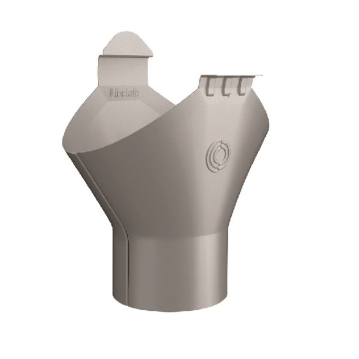 Lindab Steel Guttering - Gutter Outlet - Magestic Galvanised Lindab Steel Guttering - Gutter Outlet - Magestic Galvanised