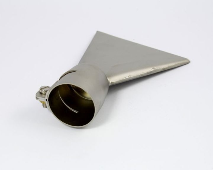 Leister TRIAC - 80mm Push-Fit Wide Slot Straight Nozzle Leister TRIAC - 80mm Push-Fit Wide Slot Straight Nozzle