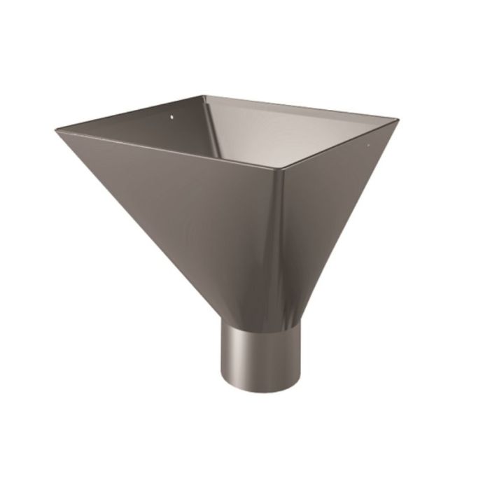 Lindab Steel Guttering - Large Water Hopper - Magestic Galvanised Lindab Steel Guttering - Large Water Hopper - Magestic Galvanised