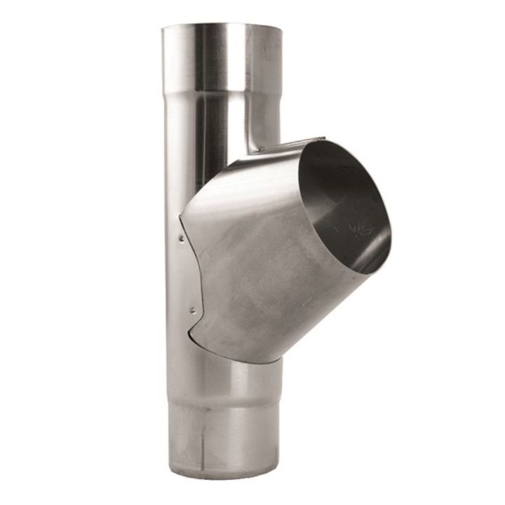 Lindab Steel Guttering - Pipe Branch - Magestic Galvanised
