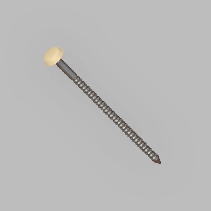 Soffit, Fascia & Capping Board Polytop Fixing Nails - 50mm - Cream (Pack of 100) Soffit, Fascia & Capping Board Polytop Fixing Nails - 50mm - Cream (Pack of 100)
