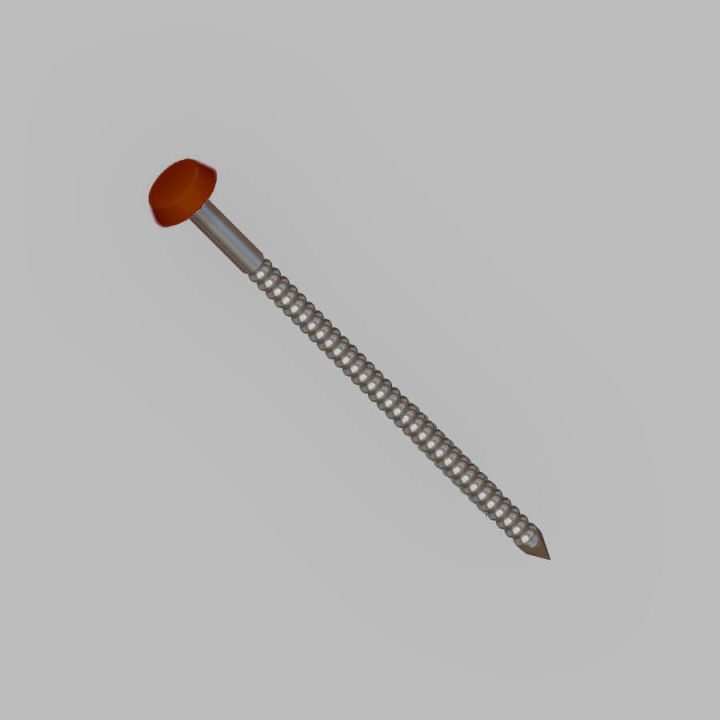 Soffit, Fascia & Capping Board Polytop Fixing Nails - 50mm - Rosewood (Pack of 100) Soffit, Fascia & Capping Board Polytop Fixing Nails - 50mm - Rosewood (Pack of 100)