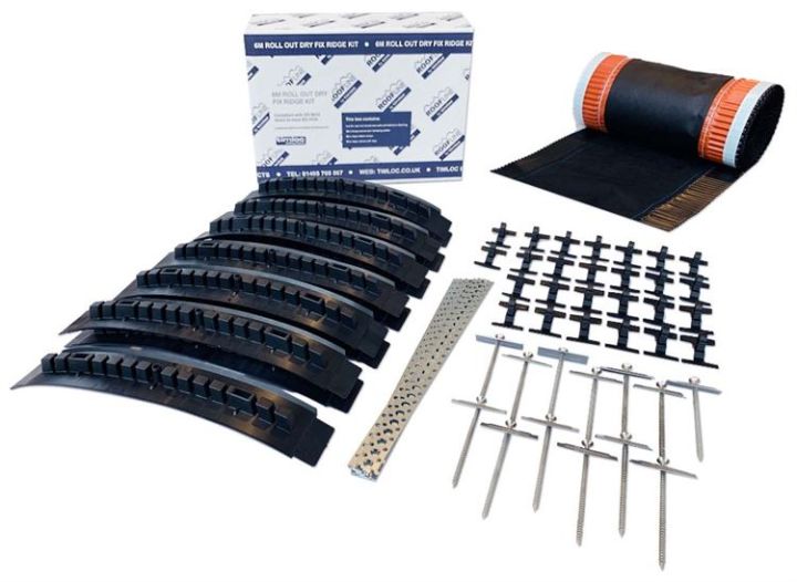 Timloc Roll Out Dry Fix Ventilated Ridge Kit - 300 x 6000mm Timloc Roll Out Dry Fix Ventilated Ridge Kit - 300 x 6000mm