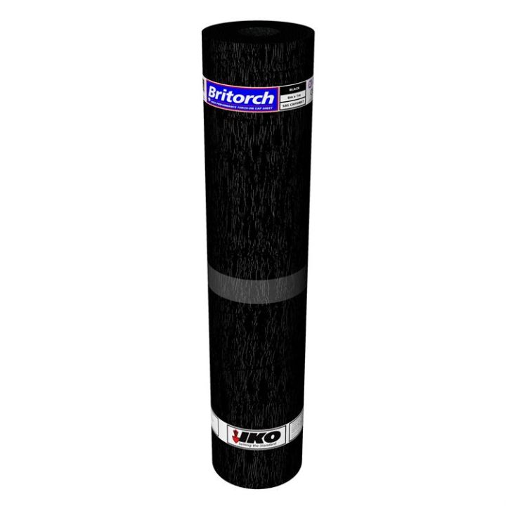 IKO Britorch SBS Non-Woven Torch-On Cap Sheet - 1m x 8m (Pallet of 25) IKO Britorch SBS Non-Woven Torch-On Cap Sheet - 1m x 8m (Pallet of 25)