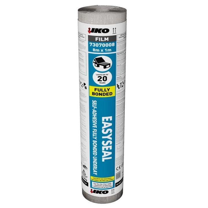 IKO Easyseal Self-Adhesive Fully Bonded Underlay - 1m x 8m (Pallet of 42) IKO Easyseal Self-Adhesive Fully Bonded Underlay - 1m x 8m (Pallet of 42)
