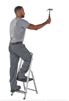 Werner Aluminium Stepladder with High Handrail