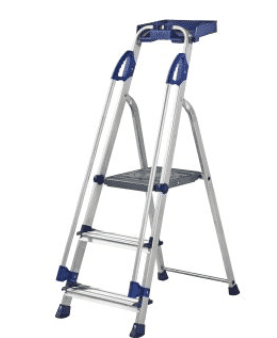 Werner Aluminium Workstation Stepladder with Twin Handrails Werner Aluminium Workstation Stepladder with Twin Handrails