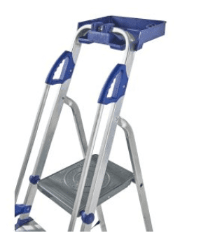 Werner Aluminium Workstation Stepladder with Twin Handrails Werner Aluminium Workstation Stepladder with Twin Handrails