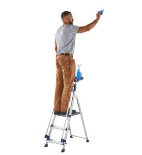 Werner Aluminium Workstation Stepladder with Twin Handrails Werner Aluminium Workstation Stepladder with Twin Handrails
