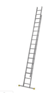 Werner Aluminium Double Extension Ladder with Stabiliser Bar Werner Aluminium Double Extension Ladder with Stabiliser Bar