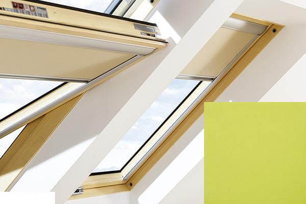 Fakro - ARF II 263 - Manual Blackout Blind - Lime Green Fakro - ARF II 263 - Manual Blackout Blind - Lime Green