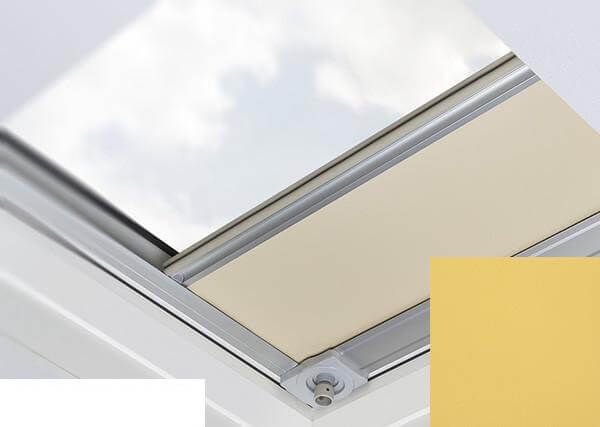 Fakro - ARF/D II 258 - Flat Roof Manual Blackout Blind - Mustard Fakro - ARF/D II 258 - Flat Roof Manual Blackout Blind - Mustard