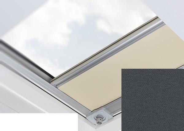 Fakro - ARF/D II 265 - Flat Roof Manual Blackout Blind - Anthracite Fakro - ARF/D II 265 - Flat Roof Manual Blackout Blind - Anthracite