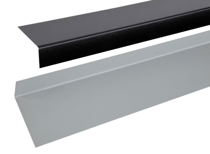 TRC Techno Plastisol-Coated Metal Wall Trim - Black - 2500mm x 70mm x 30mm TRC Techno Plastisol-Coated Metal Wall Trim - Black - 2500mm x 70mm x 30mm