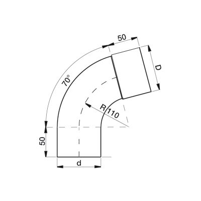 Lindab Steel Guttering - Downpipe Bend with Socket Lindab Steel Guttering - Downpipe Bend with Socket