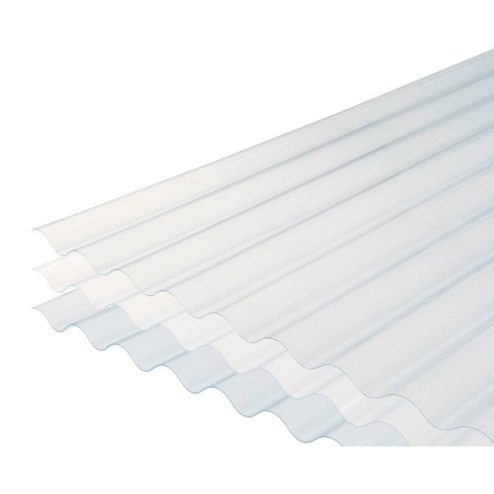 MegaSheet 3in Corrugated PVC Roofing Sheet (Clear)
