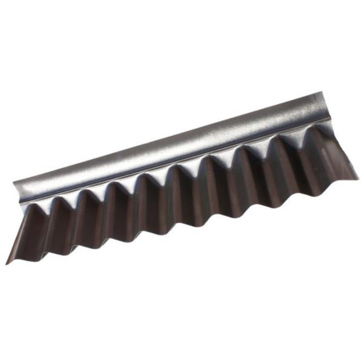 Onduline Apron Flashing - 930mm x 190mm x 80mm (Black) Onduline Apron Flashing - 930mm x 190mm x 80mm (Black)