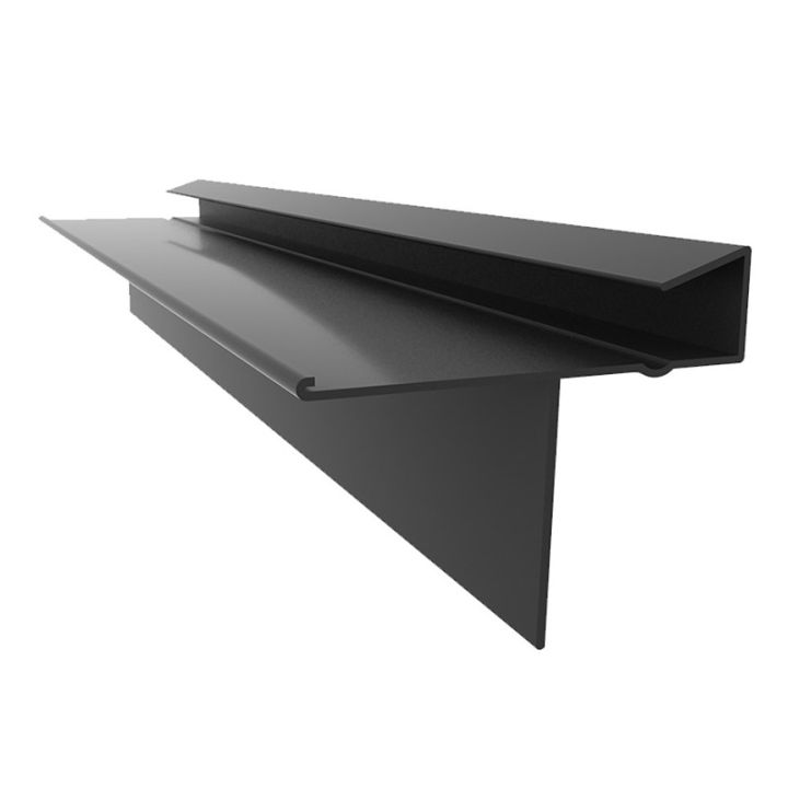 Britmet - Continuous Dry Verge - Type S - Black (1m) Britmet - Continuous Dry Verge - Type S - Black (1m)