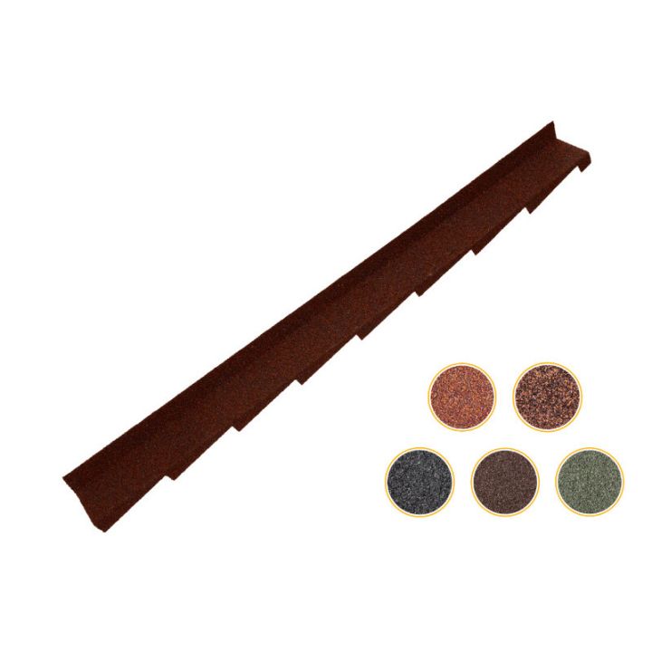 Britmet Plaintile - Metal Left / Right Hand Wall Flashing - 1250mm Britmet Plaintile - Metal Left / Right Hand Wall Flashing - 1250mm