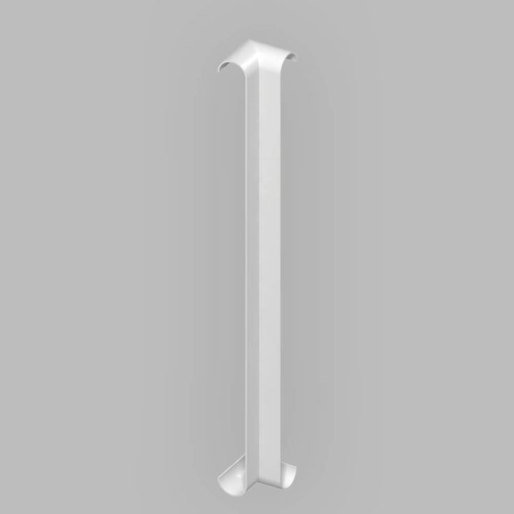 Fascia Board - Bull-nosed 90˚ Internal Corner Trim - 300mm - White