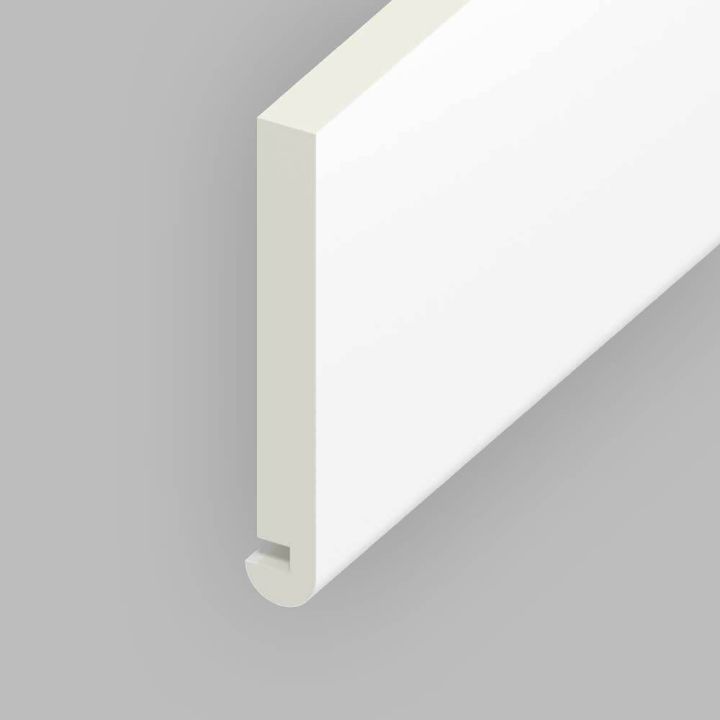 Bull-nosed Fascia UPVC Board - White (5m) Bull-nosed Fascia UPVC Board - White (5m)