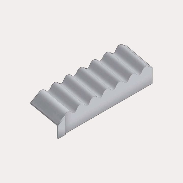 Swisspearl Cemsix Big Six Fibre Cement Eaves Closure - 1086mm (Natural Grey) Swisspearl Cemsix Big Six Fibre Cement Eaves Closure - 1086mm (Natural Grey)