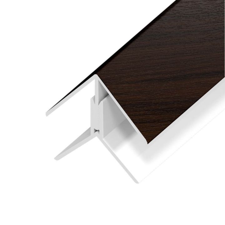 UPVC Shiplap Cladding - Angle Trim - 125mm - Rosewood (5m) UPVC Shiplap Cladding - Angle Trim - 125mm - Rosewood (5m)