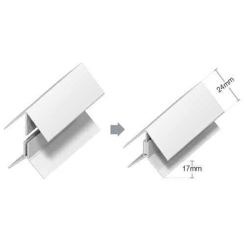 Cladding Angle Trim size Cladding Angle Trim size