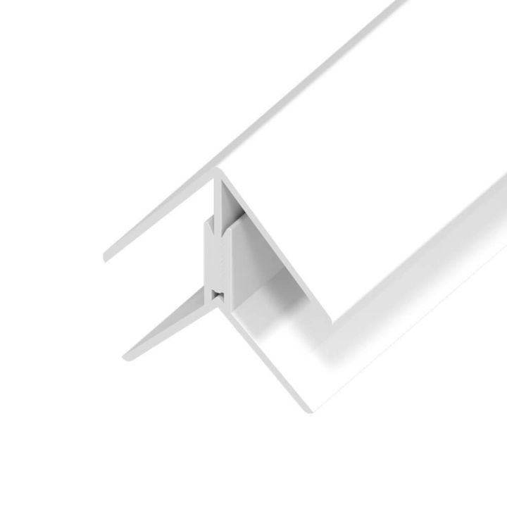 UPVC Shiplap Cladding - Angle Trim - 125mm - White (5m) UPVC Shiplap Cladding - Angle Trim - 125mm - White (5m)