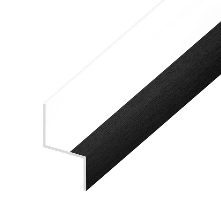 UPVC Shiplap Cladding - Drip Trim - 125mm - Black Ash (5m) UPVC Shiplap Cladding - Drip Trim - 125mm - Black Ash (5m)