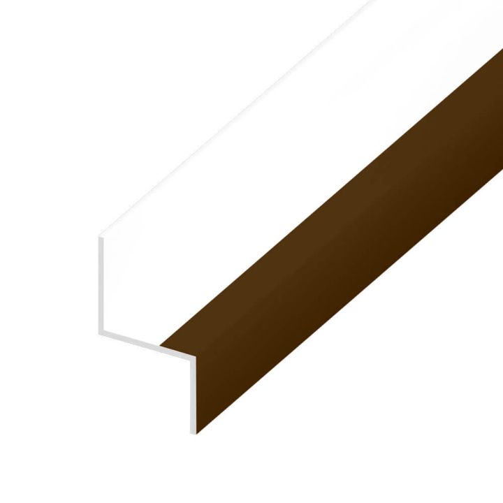 UPVC Shiplap Cladding - Drip Trim - 125mm - Dark Brown (5m) UPVC Shiplap Cladding - Drip Trim - 125mm - Dark Brown (5m)