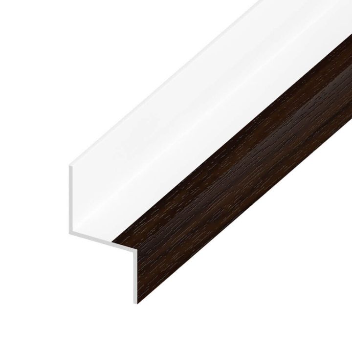 UPVC Shiplap Cladding - Drip Trim - 125mm - Rosewood (5m) UPVC Shiplap Cladding - Drip Trim - 125mm - Rosewood (5m)