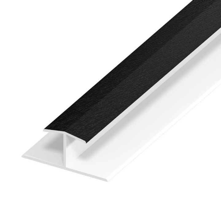 UPVC Shiplap Cladding - Joint Trim - 125mm - Black Ash (5m) UPVC Shiplap Cladding - Joint Trim - 125mm - Black Ash (5m)