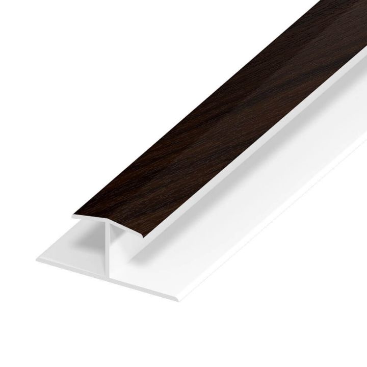 UPVC Shiplap Cladding - Joint Trim - 125mm - Rosewood (5m) UPVC Shiplap Cladding - Joint Trim - 125mm - Rosewood (5m)