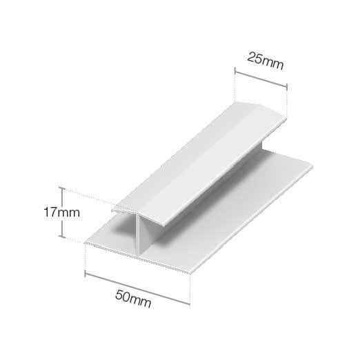 Cladding joint trim size Cladding joint trim size