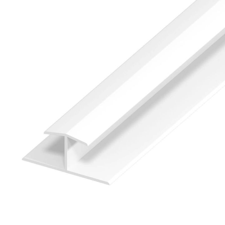 UPVC Shiplap Cladding - Joint Trim - 125mm - White (5m) UPVC Shiplap Cladding - Joint Trim - 125mm - White (5m)