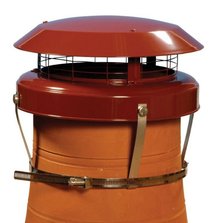 Anti-Downdraught Chimney Cowl and Birdguard - 170mm to 250mm Anti-Downdraught Chimney Cowl and Birdguard - 170mm to 250mm