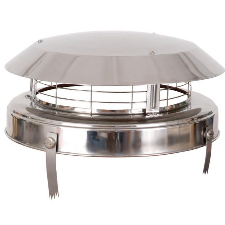 Anti-Downdraught Chimney Cowl and Birdguard - 170mm to 250mm Anti-Downdraught Chimney Cowl and Birdguard - 170mm to 250mm