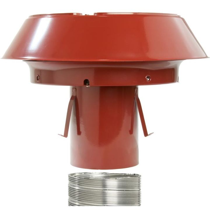Anti-Downdraught Chimney Cowl for Flexible Flue Liners - 125mm to 150mm - Colt Top Range Anti-Downdraught Chimney Cowl for Flexible Flue Liners - 125mm to 150mm - Colt Top Range