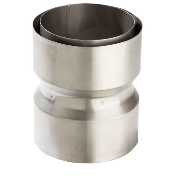 Flexiwall Flue Liner Connector - 316 Grade Stainless Steel - 125mm to 150mm Flexiwall Flue Liner Connector - 316 Grade Stainless Steel - 125mm to 150mm