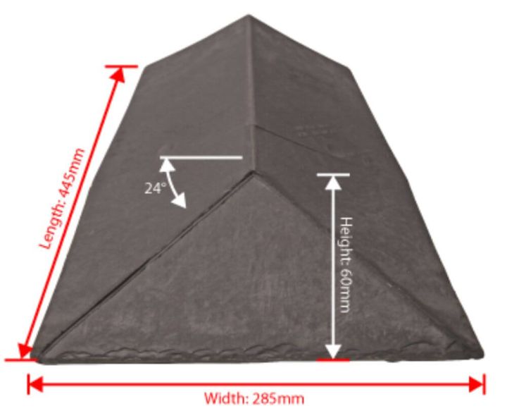 Tapco Synthetic Slate - Ridge to Hip Junction Tapco Synthetic Slate - Ridge to Hip Junction