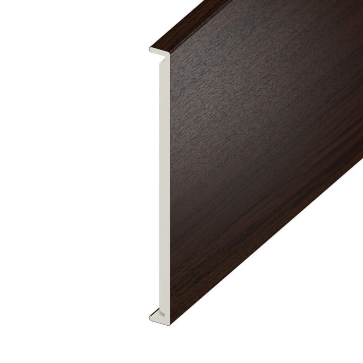 Double Fascia UPVC Board - Plain - Rosewood (5m)