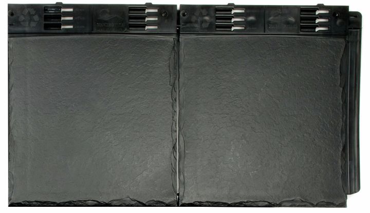 Envirotile - Double Plastic Slate Tile - Slate Grey (Pack of 10) Envirotile - Double Plastic Slate Tile - Slate Grey (Pack of 10)