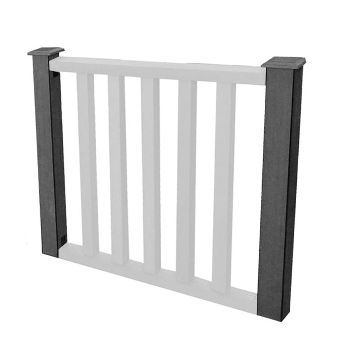 Roofing Megastore - Composite Balustrade Kit Part 2a of 2 - Frame Mount Newl & Cap - 2400mm Roofing Megastore - Composite Balustrade Kit Part 2a of 2 - Frame Mount Newl & Cap - 2400mm