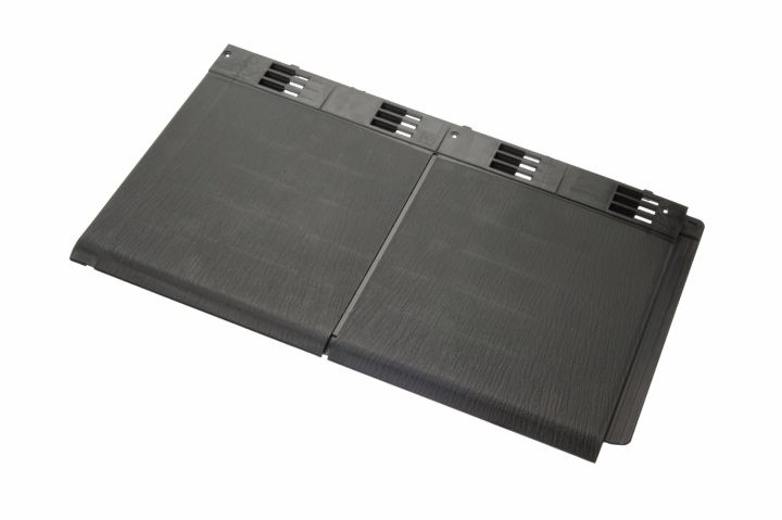Envirotile - Double Plastic Tile - Anthracite (Pack of 10) Envirotile - Double Plastic Tile - Anthracite (Pack of 10)