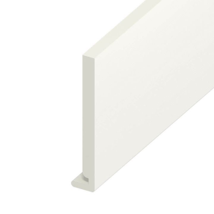Fascia UPVC Board - Plain - White Ash (5m) Fascia UPVC Board - Plain - White Ash (5m)