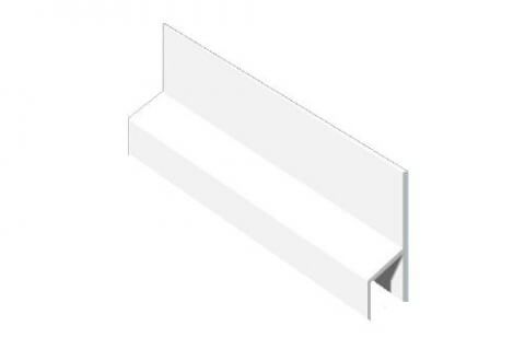 Soffit Board Felt Edge Trim - 40mm - White (5m) Soffit Board Felt Edge Trim - 40mm - White (5m)