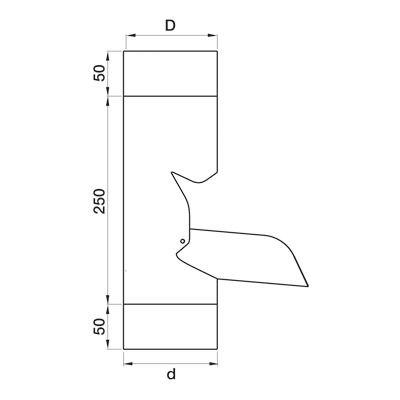 Lindab Steel Guttering - Manual Diverter